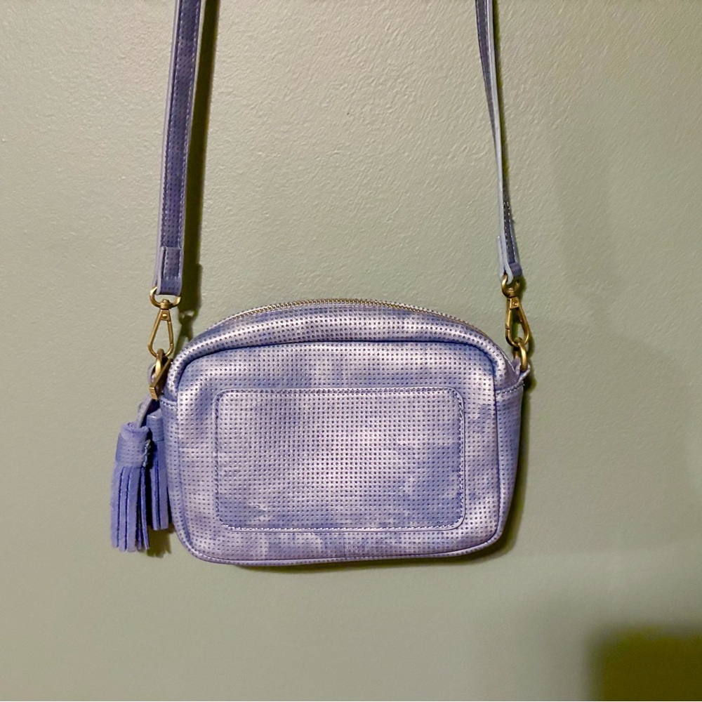 Anthropologie Cornflower Blue Mini Crossbody Bag